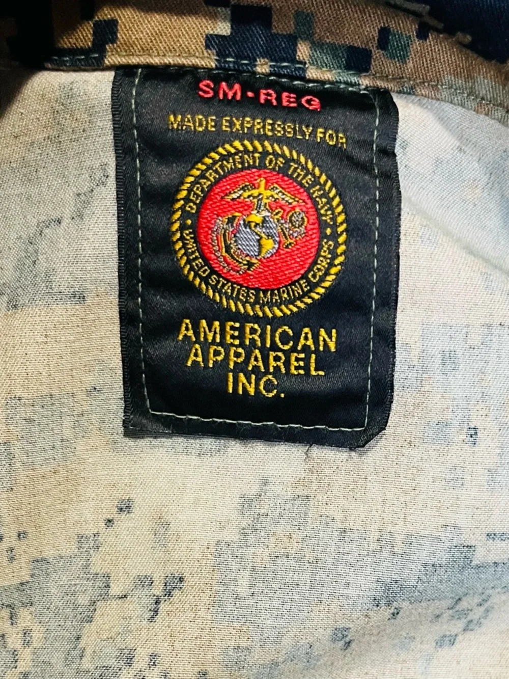 U.S. Marines Combat Utility Uniform(MCCUU) Blouse Jacket Woodland MARPAT Sm-Reg - Picture 5 of 7